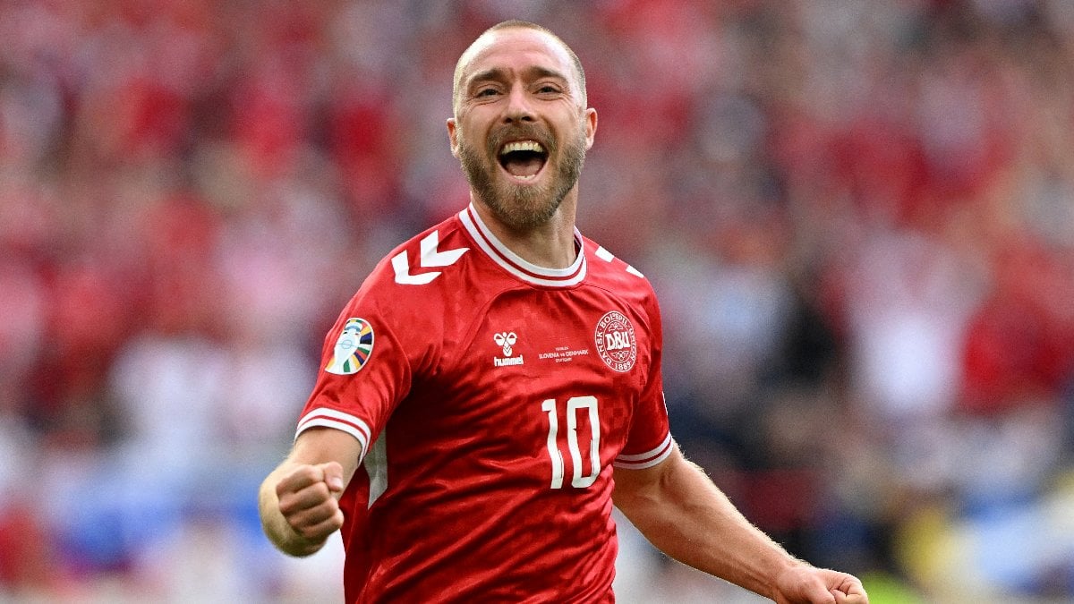 EURO 2020’de kalp krizi geçiren Christian Eriksen, turnuvaya golle başladı