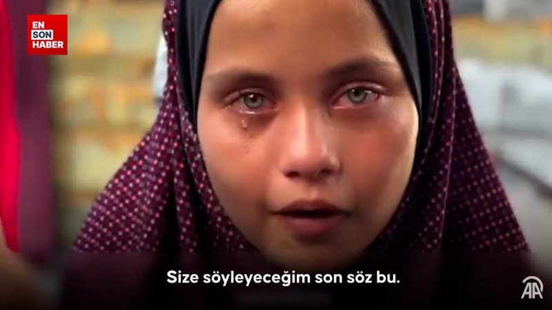 Gazze’de okula düzenlenen katliamdan sağ kurtulan kız çocuğu dünyaya sitem etti