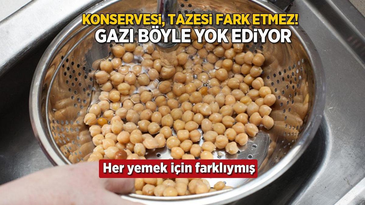 Konservesi, tazesi fark etmiyor! Kıvrandıran gaz ve şişliği tek hamlede yok edin