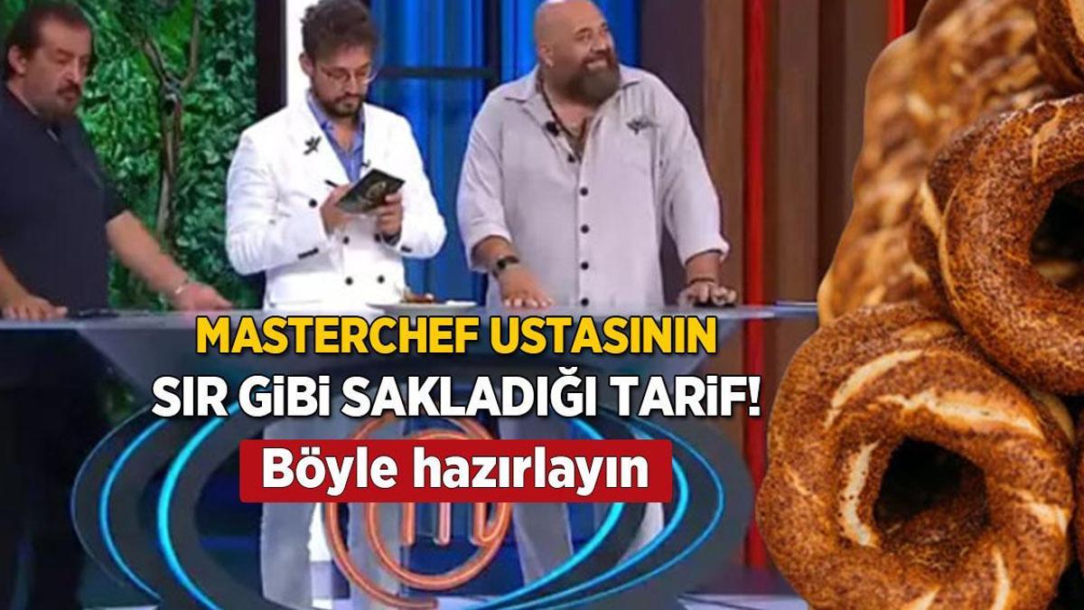 Masterchef ustasının sır gibi sakladığı tarif! Gevrek simit bakın nasıl yapılıyor