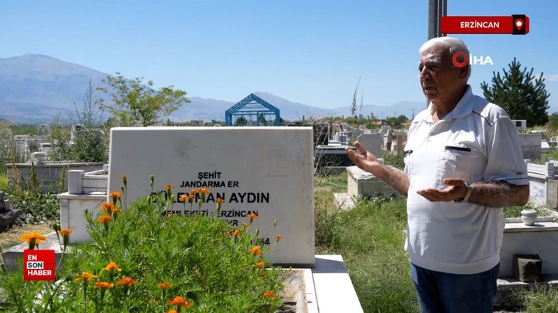 Teröre verilen ilk şehit Süleyman Aydın, kabri başında anıldı