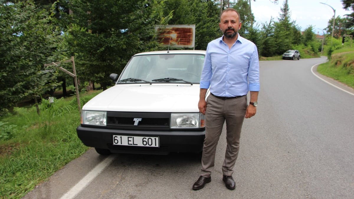 Trabzon’da 1998 model otomobilini yüz binlerce lira harcayıp yeniledi